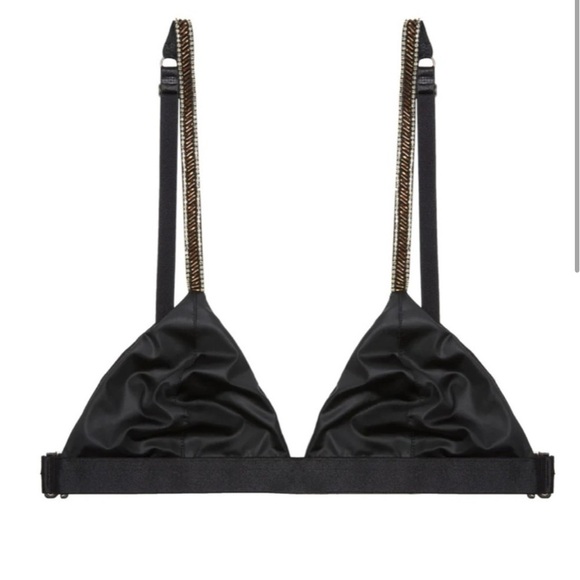 $195 Avery Rose Lingerie Size Medium Lemoure Black
Bra Hand Beaded Crystals - Picture 2 of 10